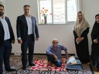 دیدار سرپرست شعبه بیمه دی گنبدکاووس با جانبازان سرافراز