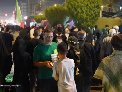 طبخ و توزیع روزانه هزار و پانصد پرس غذای گرم در موکب زینبیه
