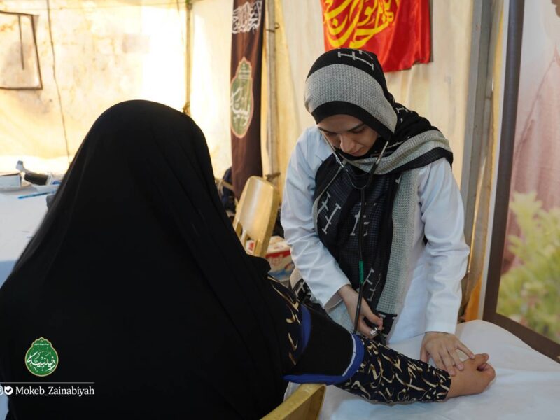 خدمات درمانی و خیاطی موکب زینبیه در خدمت زائران اربعین حسینی – جمهور نیوز